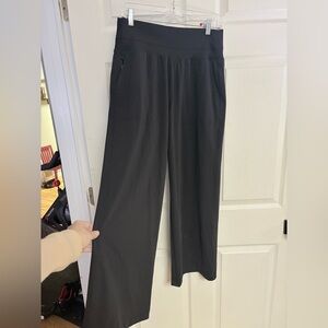 Athleta Women’s Venice high rise wide leg Black Pants MP